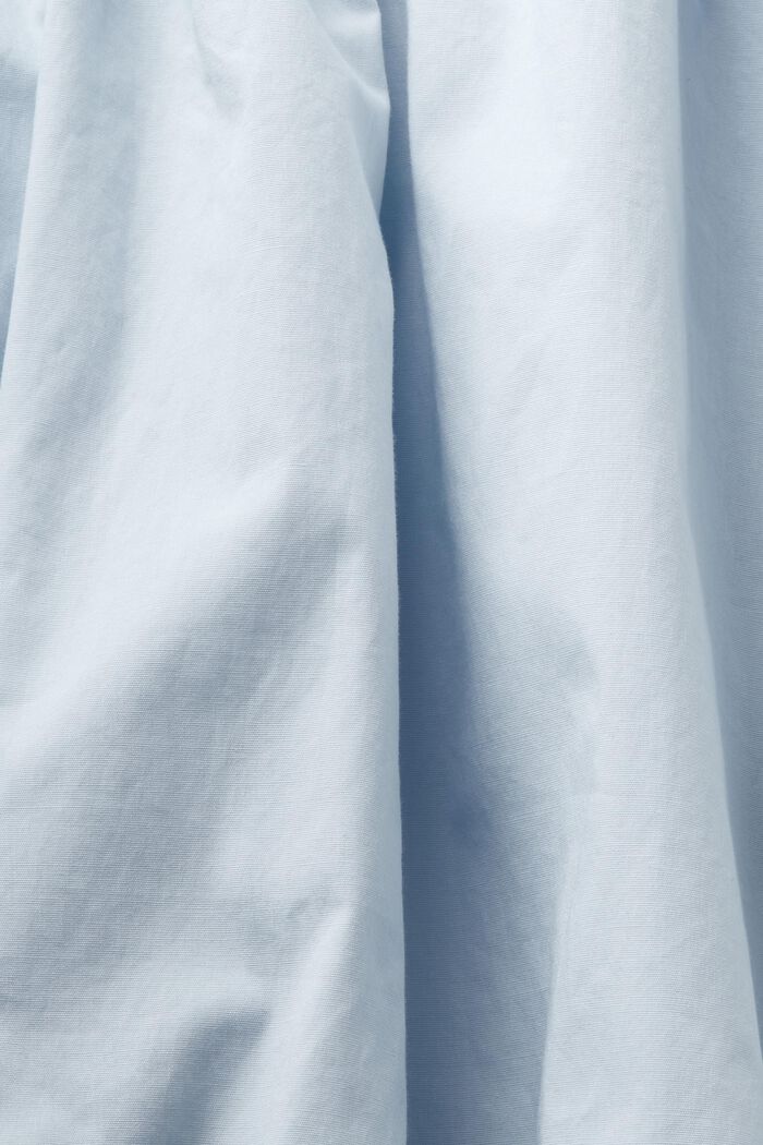 Popeline-Bluse mit Schößchen, LIGHT BLUE, detail image number 4