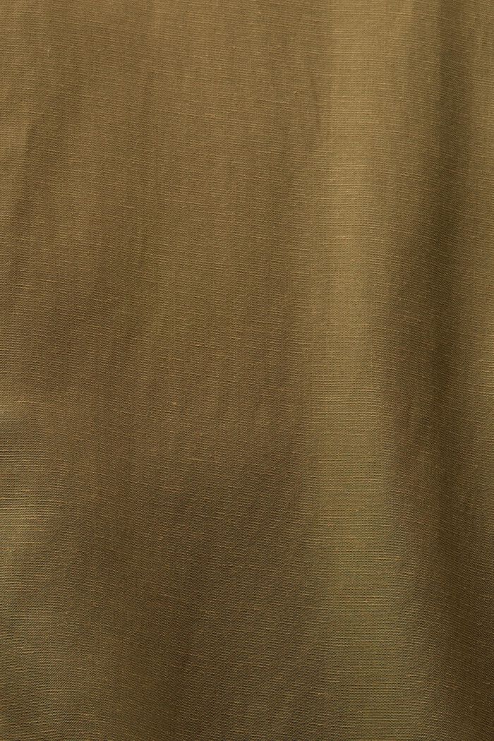 Lange Bluse aus Lyocell-Mix, KHAKI GREEN, detail image number 5