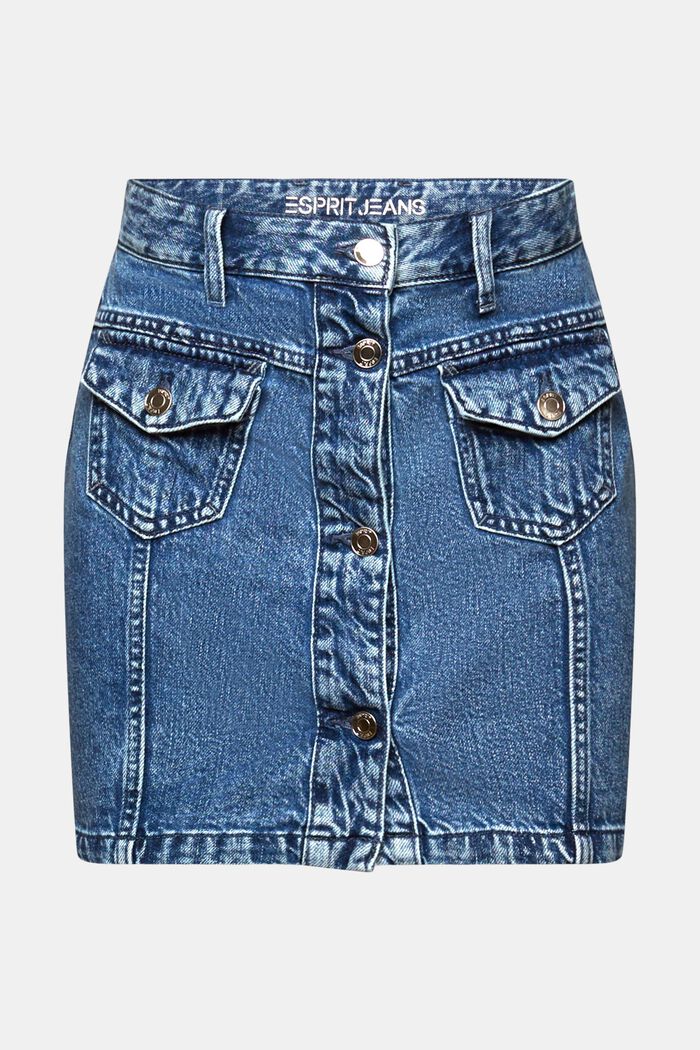 Mini-jupe en jean, BLUE MEDIUM WASHED, detail image number 7