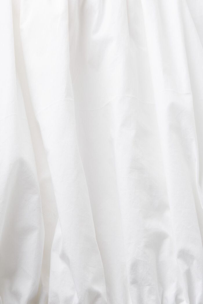 Popeline-Bluse mit Schößchen, WHITE, detail image number 5