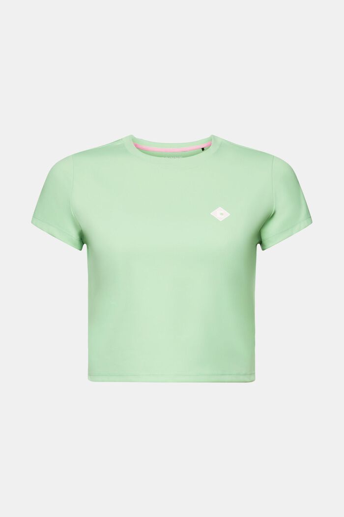 Logo-T-Shirt in Cropped-Länge, LIGHT GREEN, detail image number 6